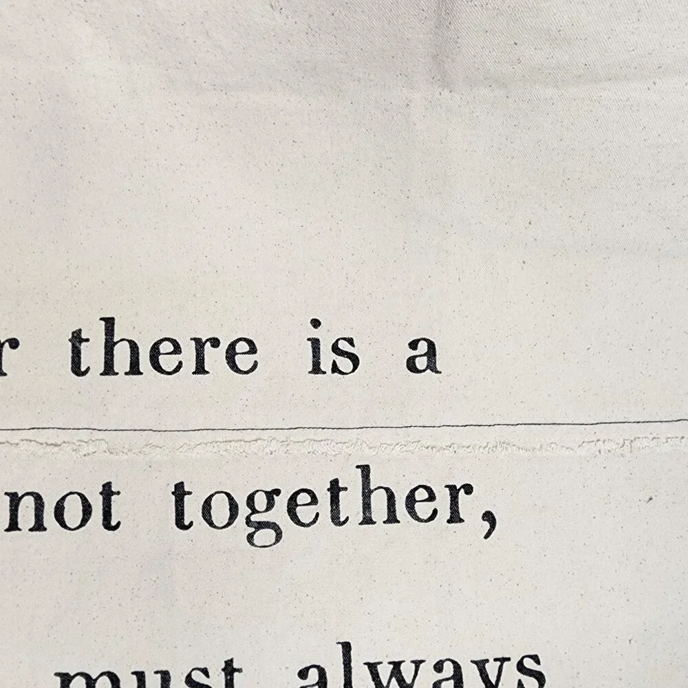 Sugarboo & Co A.A. Milne Quote Canvas Wall Hanging Cotton 46" x 57" 5 Iron Nails - Picture 6 of 13